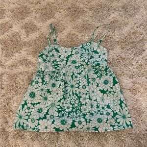 NWOT floral tank top